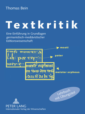 cover image of Textkritik
